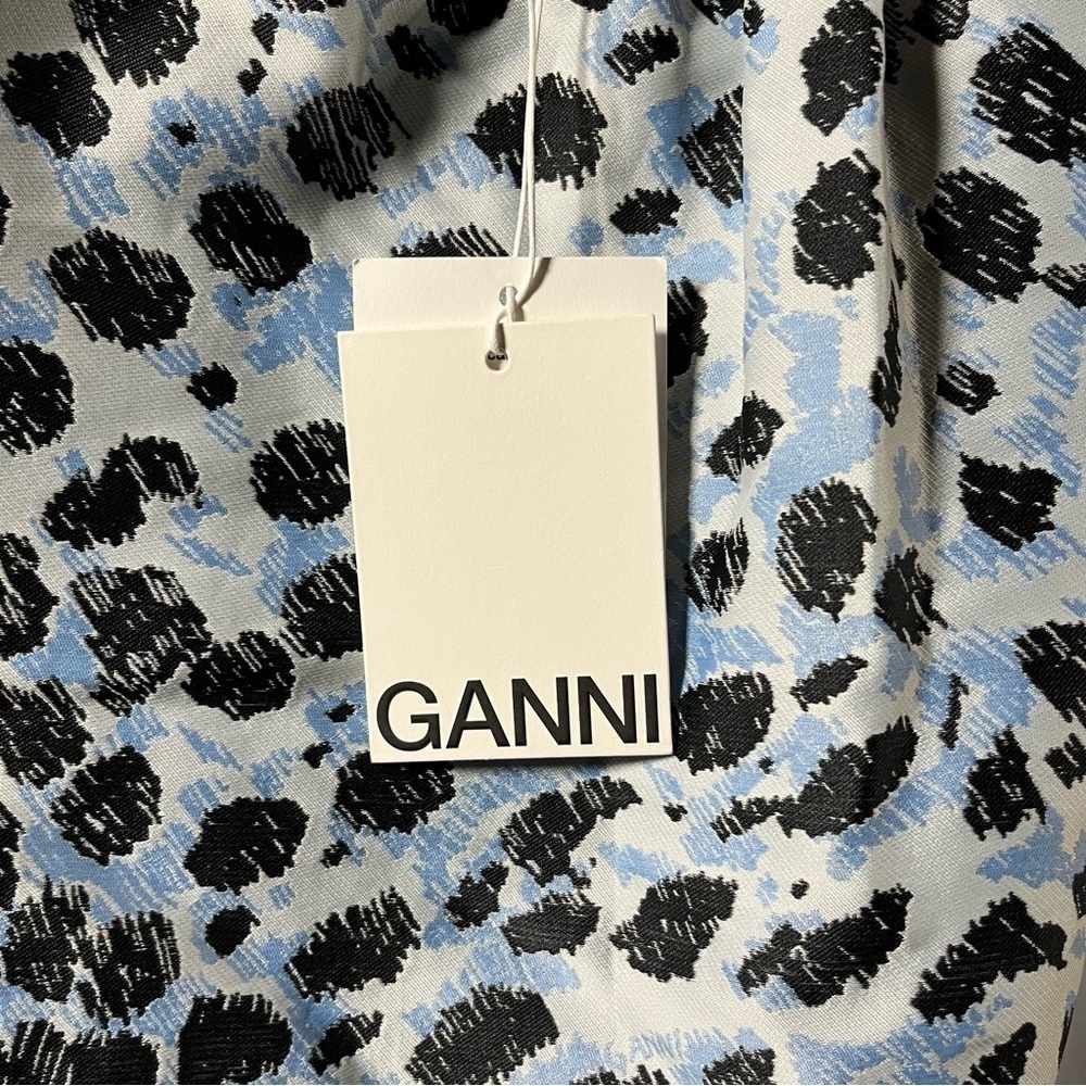 NWT Ganni Jacquard Column dress with pockets - Picture 10 of 14